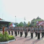 Kapolres Pimpin Upacara Pengukuhan dan Sertijab Beberapa Pejabat Polres Ngawi