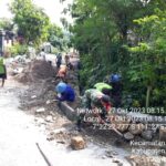 Bersama Dengan Warga Binaan, Babinsa Koramil 01/Ngawi Gotong -Royong Pasang Paving 