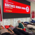 Hari Bhayangkara ke 78, Polres Ngawi Gelar Donor Darah