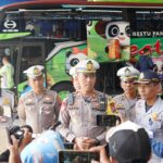 Minimalisir Laka Lantas, Polres Ponorogo Gelar Ramp Check Bus di Terminal Seloaji