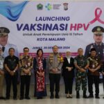 Pertama di Jatim, Gebyar Vaksin HPV, Polresta Malang Kota Bersama Dinkes Cegah Kanker Serviks