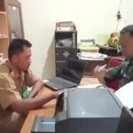 Pengumpulan Data Teritorial, Babinsa Koramil Karanganyar Sambangi Kantor Desa