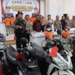 Polres Pamekasan Komitmen Berantas Tindak Kriminal 16 Tersangka Kasus Curanmor dan Narkoba Diringkus