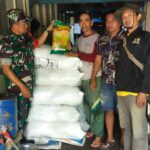 Babinsa Koramil 0805/13 Kedunggalar dan Poktan Distribusikan Benih Padi, Dukung Program Swasembada Pangan