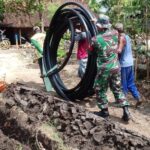 Karya Bakti Babinsa Koramil Bringin Bersama Warga Desa Sumberbening