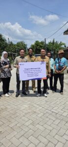 Akses Makin Lancar, BRI Ngawi Bangun Jalan Paving Desa Grudo melalui Program TJSL